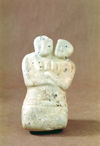 Statuetta di un dio a due teste da Neolithic